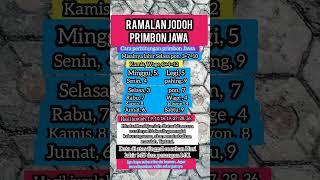 Ramalan Jodoh #ramalan #primbonjawa #primbonsunda #ramalanjawa #ramalanzodiak @Nday121