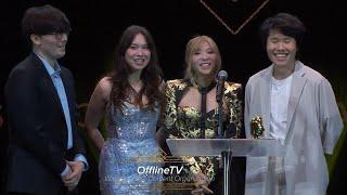 OfflineTV Wins the "BEST CONTENT ORGANIZATION" at the Streamer Awards