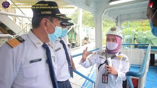 Uji petik untuk memastikan angkutan Balikpapan- Penajam laik laut ( Marine Inspector )