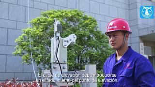 Video español en la instalación de ZLP630 andamios colgantes