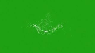 Green Screen - SPLASH WATER animation  Chroma key