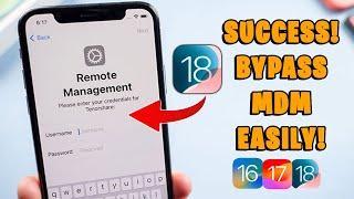 MDM Bypass iOS 18 or Lower iOS 2024 - No Jailbreak, iPhone & iPad Supported