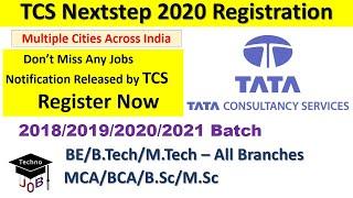 TCS Nextstep 2020 Registration for TCS Off Campus Recruitment Drive 2020 | Across India