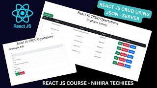 React JS CRUD Operations using JSON Server REST API | React JS Full Course