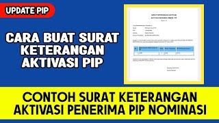 CONTOH SURAT KETERANGAN AKTIVASI REKENING PENERIMA PIP NOMINASI