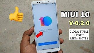 MIUI 10 0.2.0 Global Stable Update For Redmi Note & Many Devices