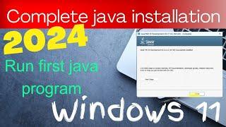 How to Install Java JDK on windows 11 .(2024)