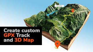 Create a custom GPX file and generate a 3D map from it using 3D-Mapper.com and Google Maps