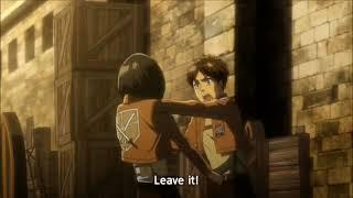 Eren don't want Mikasa | Attack on titan season 1 clip