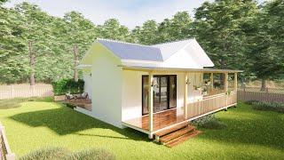 Small House Design (10x13 Meters) With 2 Bedroom