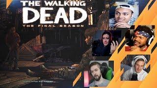 Gamers Reactions to AJ Cutting Clementine's Leg | The Walking Dead: [S4][E4] Take Us Back