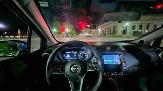 2024 Nissan Versa | Late Night POV Drive (ASMR)