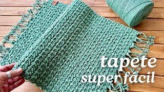 This Crochet Rug is so easy and practical that you will want to make it now! EMERALD RUG