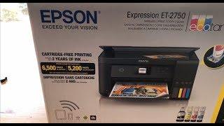 Epson EccoTank ET-2750 Unboxing and Overview