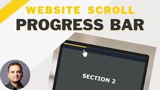 Fancy Scroll Progress Bar For Your Website Using HTML, CSS and Javascript -  Javascript Tutorial