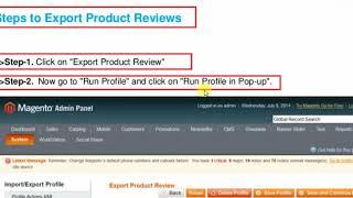 Import Export Product Review Magento Extension