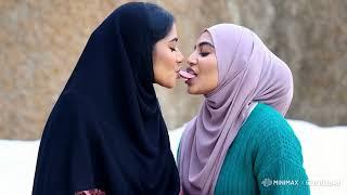 Long tongue Muslims |Lesbian Kissing Video