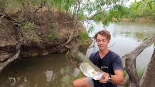 CATCHING MONSTER BARRAMUNDI WHERE SALT MEETS FRESH JUNCTION, BARRA HOT SPOT IN WINTER MONTHS