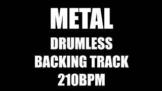 Metal Drumless Backing Track 210BPM No Drums