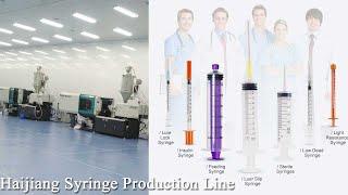 Disposable syringe making machine and assembly packing printing machine