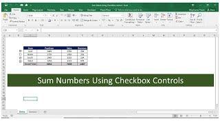 Sum Numbers Using Checkbox Control