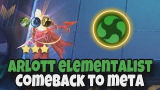 ARLOTT ELEMENTALIST COMEBACK IN TO META AGAIN | MAGIC CHESS MLBB