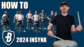 Learn to play Bluecoats 2024 drumline exercise - Insynx