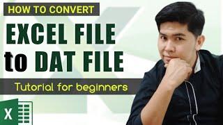 How to Convert Excel file to DAT file in easy way | Edcelle John Gulfan