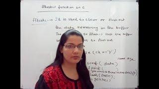 fflush function in C in Hindi   Lec-72|C Programming Tutorial in Hindi