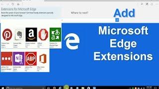 Windows 10:  How to Add Microsoft Edge Extensions -  Free Tips & Tricks