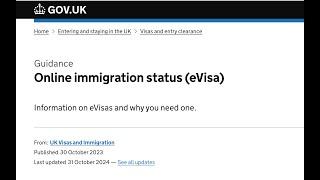 How to apply for UK eVisa + View it online|  Page Not Found problem solved