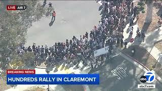 Hundreds rally at college in Claremont 1 year after Oct. 7 attack