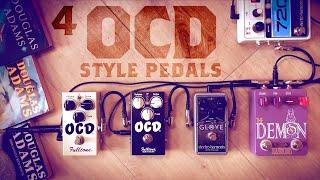 4 Fulltone OCD Style Pedals (OCD v1.4, OCD v2, EHX OD Glove, Fuzzrocious The Demon)