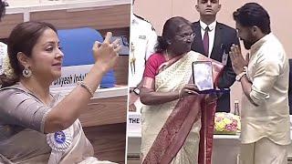 Actor Suriya Receives National Award For Soorarai Pottru | Jyothika | 68th National Film Awards