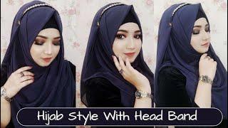 Hijab Style With Head Band  Hair Band  Head Accessories  Full Coverage