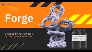 3DPrinting | Peopoly | Beautiful Majestic Azure Drago Printed by Phenom Forge