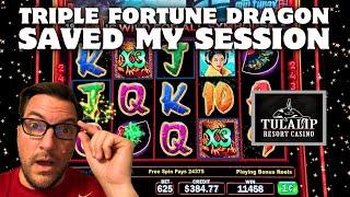 $100 Monday: Triple Fortune Dragon Unleashed SAVED My Session !! • Fantastic Jackpots • Tulalip