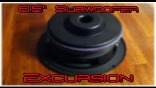 6.5" Subwoofer Excursion Test!  Tang Band Sub Review