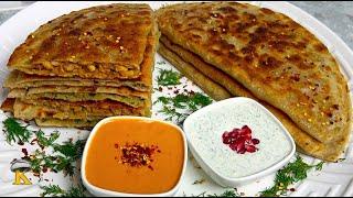 Afghan Bolani Recipe: Irresistible Afghan Street Food Snack | Stuffed Flatbreads Pirakai Made Easy!