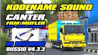 KODENAME SOUND CANTER || FRM MUFLER || FLEKSIBEL NGIR-NGIR  || #bussid V4.3.3