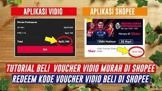 TUTORIAL BELI VOUCHER VIDIO PREMIER DI SHOPEE | CARA PAKAI KODE VOUCHER VIDIO SHOPEE TERBARU