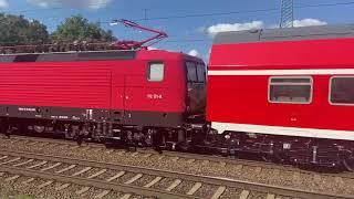 Güterzüge in Saarmund sowie  ICE`s, RE´s in Berlin Jungfernheide