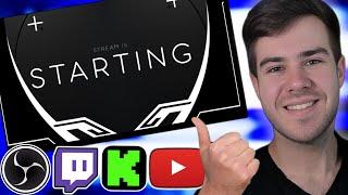 How to Add a Starting Soon Screen on OBS Studio | Twitch Kick YouTube