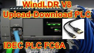 WindLDR V8: Upload and Download Program FC6A PLC by USB Cable - P2 .