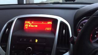 Vauxhall Astra J Sri 1.4T - Interior Dashboard and Stereo System