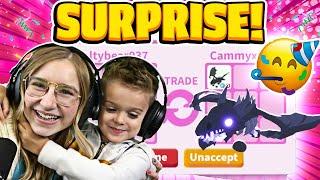 I Surprise My Little Brother with a SHADOW DRAGON for his BIRTHDAY! Roblox