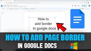 How to Add Page Border in Google Docs 