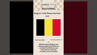 Belgium Cell Phone Number List  | Bulk Email Data