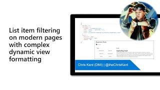 List item filtering on modern pages with complex dynamic view formatting