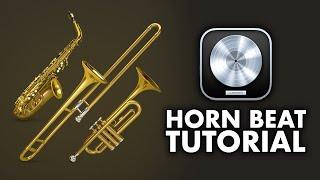 HORN BEATS  in Logic Pro  with All Stock Plugins!